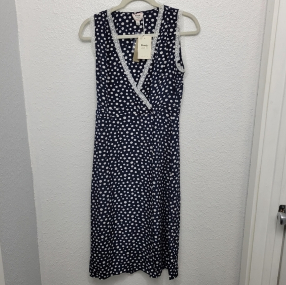 J Crew Rouje X J.Crew Rencard wrap dress CN705 Size 12 Polka Dots - Picture 4 of 8